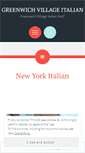 Mobile Screenshot of greenwichvillageitalian.com